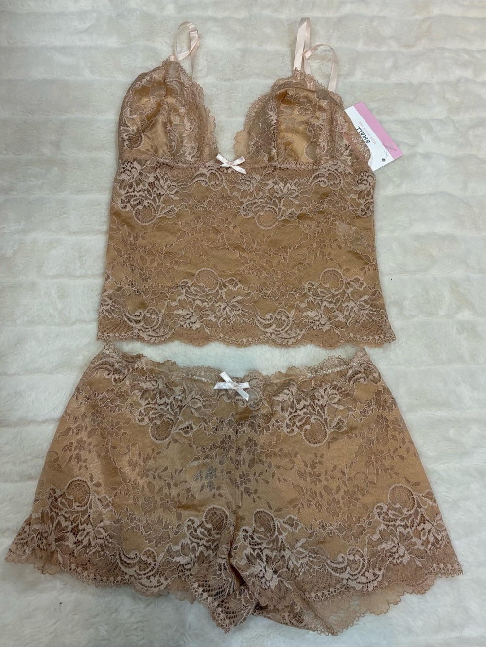 Lace Camisole & Short Sleep Set handmade